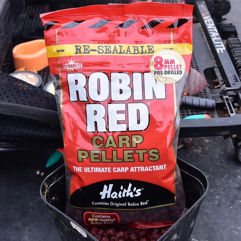 Dynamite Baits Robin Red Pellets Pre-Drilled 900g 